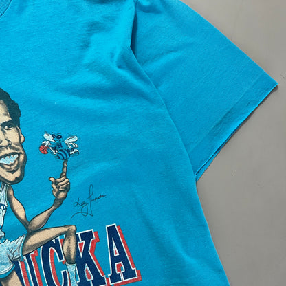 Large 80s Charlotte Hornets Kelly Tripucka T-shirt