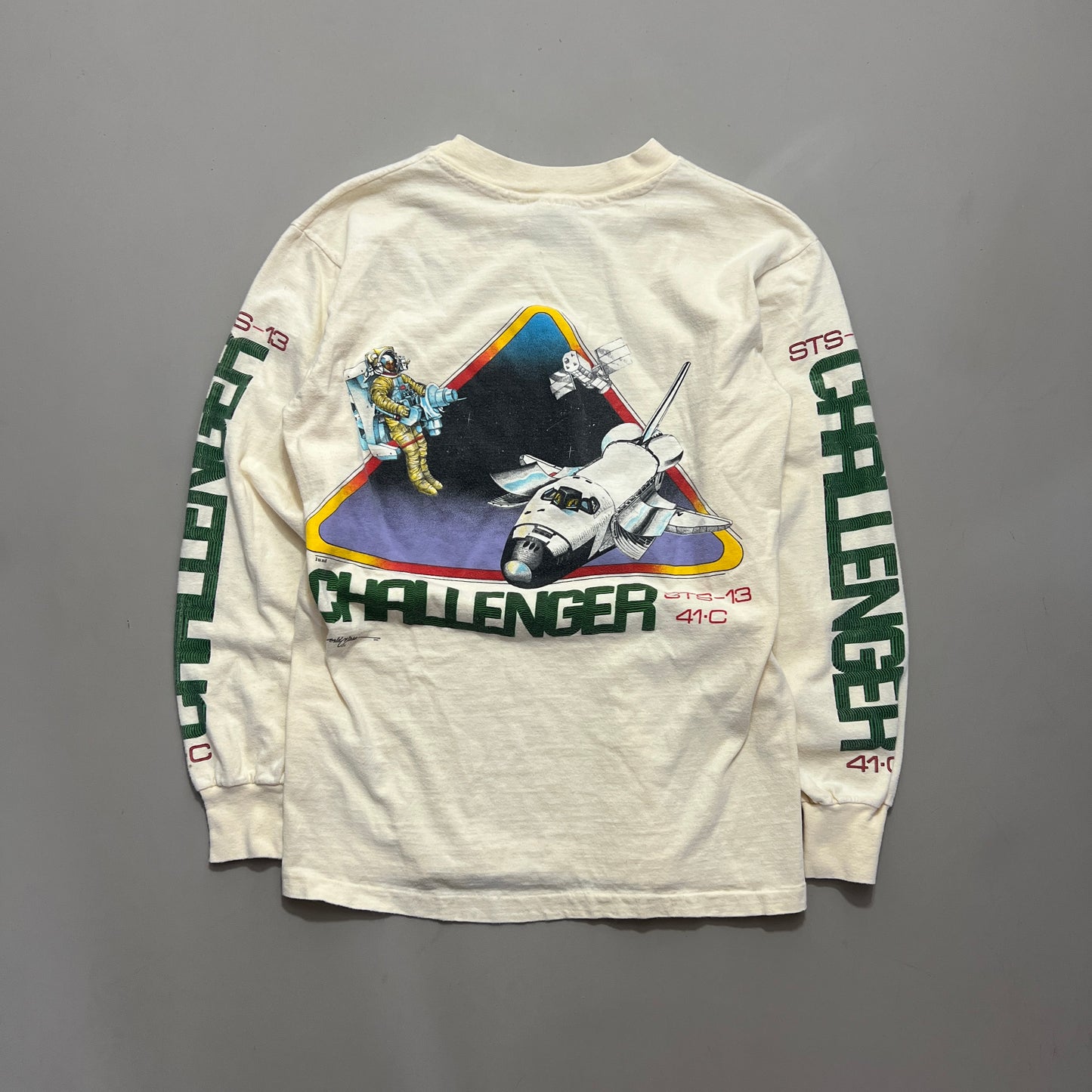 Medium 80s Challenger Astronaut Long Sleeve Shirt