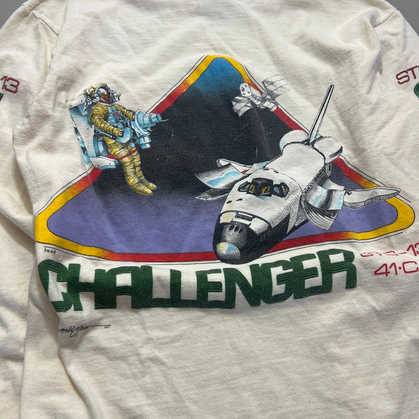 Medium 80s Challenger Astronaut Long Sleeve Shirt