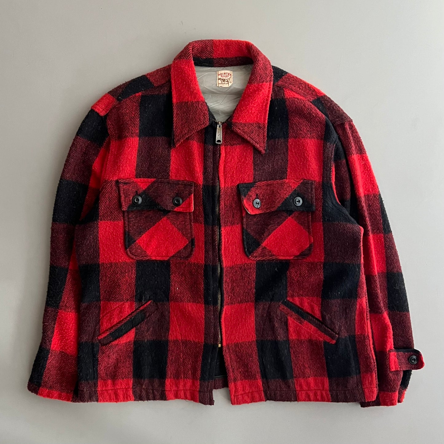 XL 60s Pointer Brand Buffalo Check Jacket