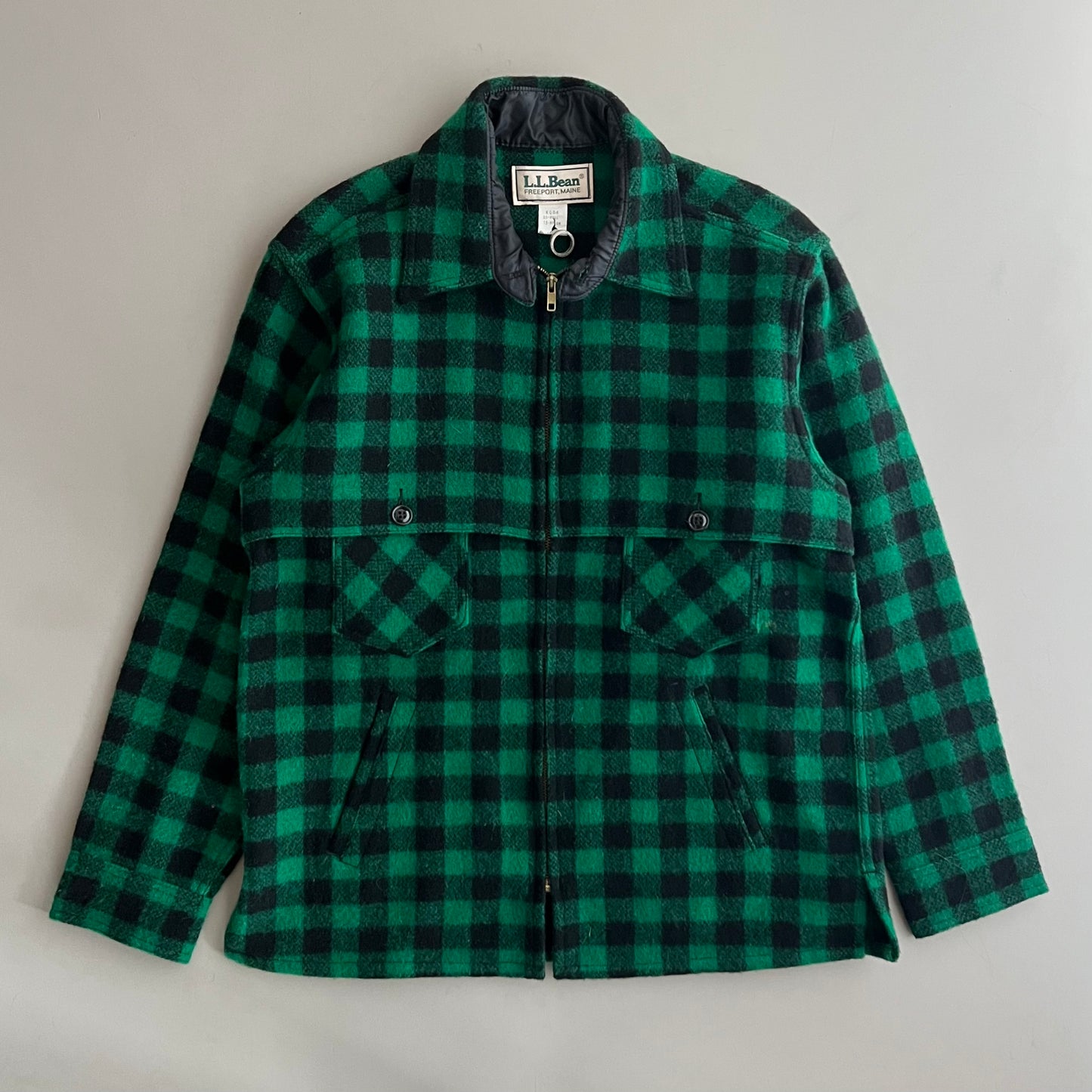 Large 80s L.L. Bean Wool Full Zip