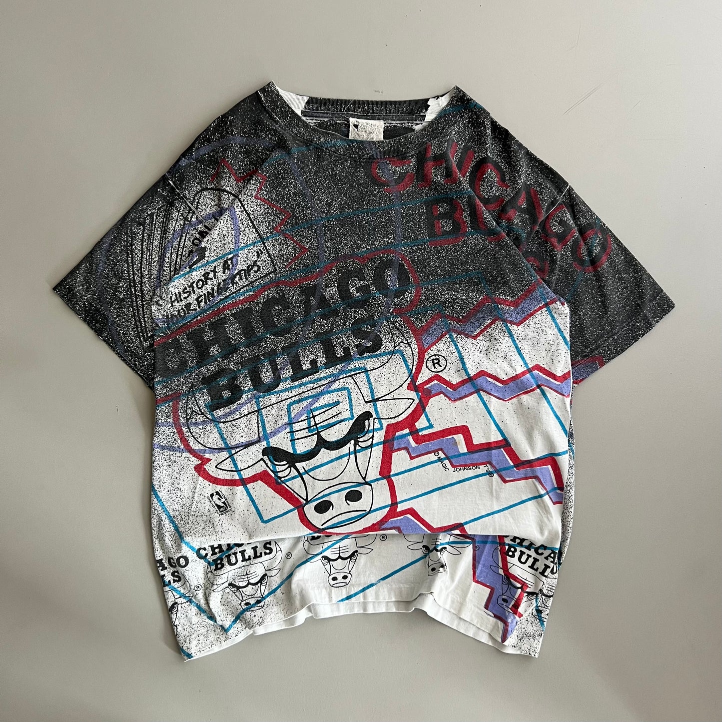 Medium 90s Chicago Bulls AOP T-shirt