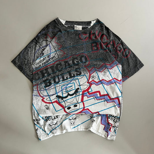 Medium 90s Chicago Bulls AOP T-shirt