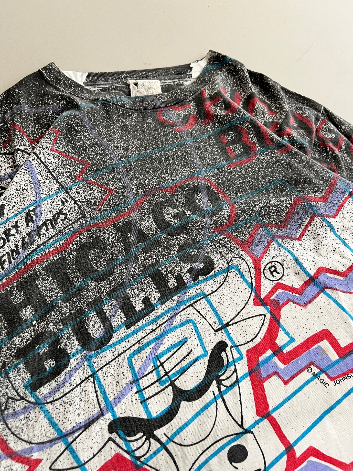 Medium 90s Chicago Bulls AOP T-shirt