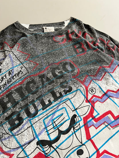 Medium 90s Chicago Bulls AOP T-shirt