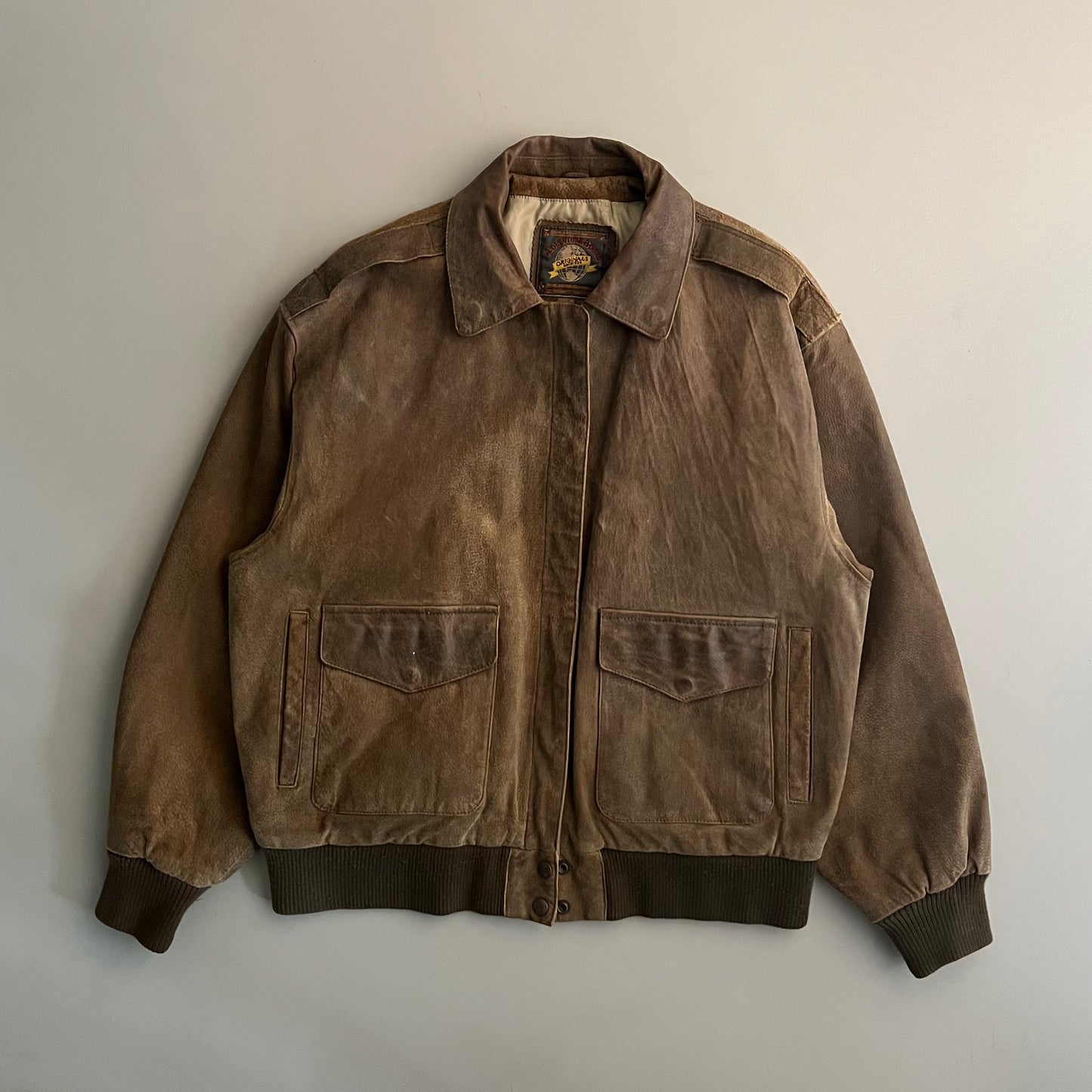 Large 2000s Adventures Bond Leather Jacket