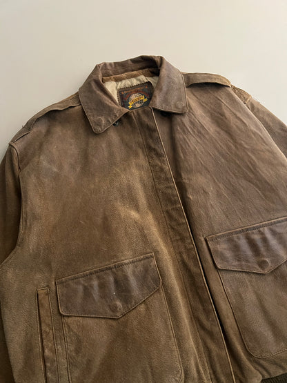 Large 2000s Adventures Bond Leather Jacket