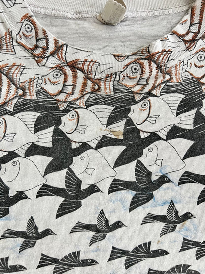 Large 1991 MC Escher Art T-shirt