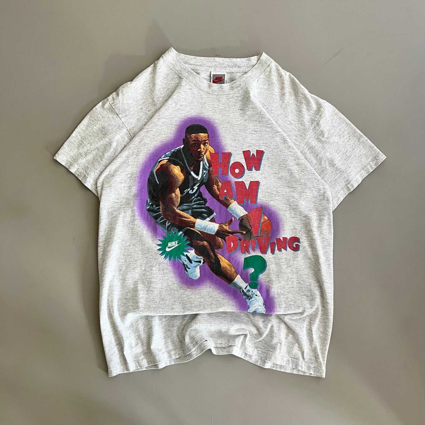Large 90s Nike Alonzo Mourning T-shirt