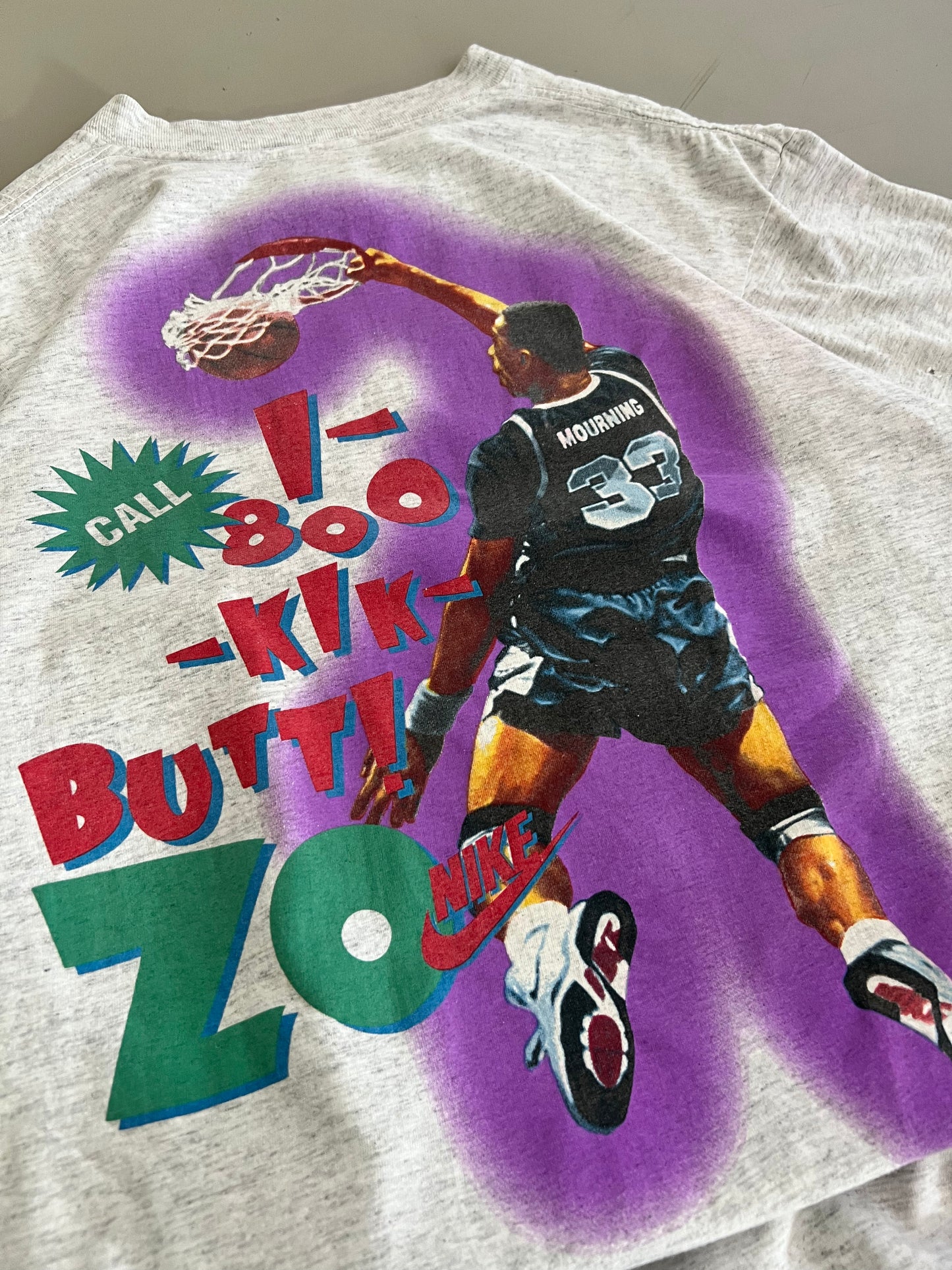 Large 90s Nike Alonzo Mourning T-shirt