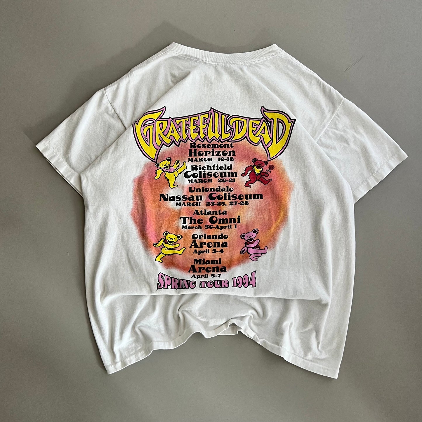 Large 1994 Grateful Dead Spring Tour T-shirt
