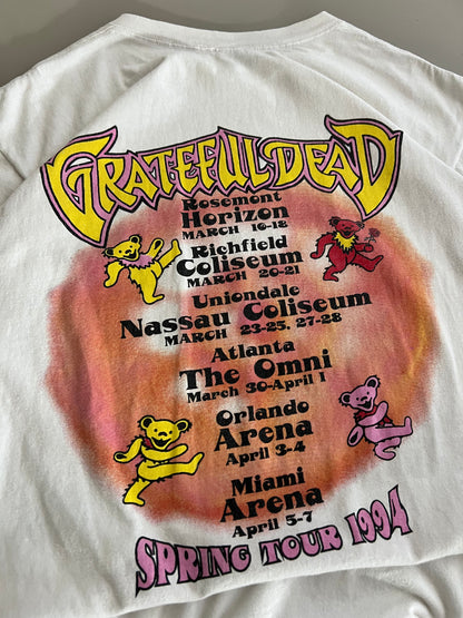 Large 1994 Grateful Dead Spring Tour T-shirt