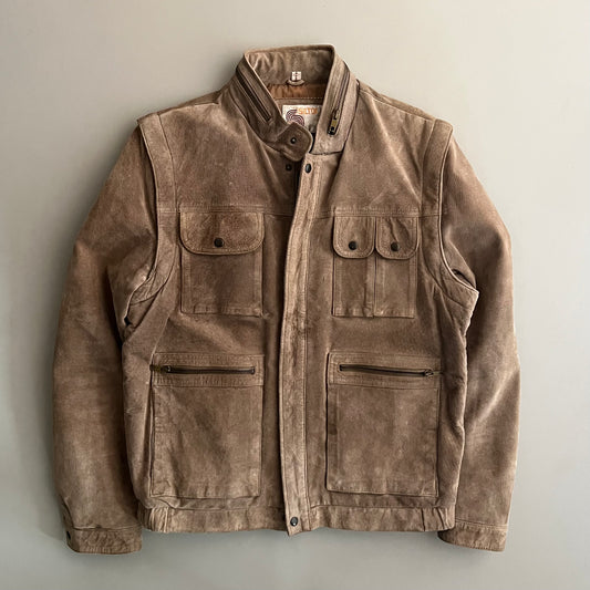 40 Silton Frosty Brown Suede Jacket (Convertible/Vest)