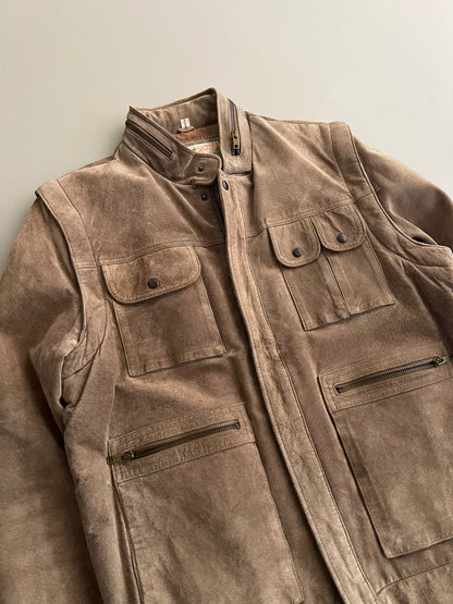 40 Silton Frosty Brown Suede Jacket (Convertible/Vest)