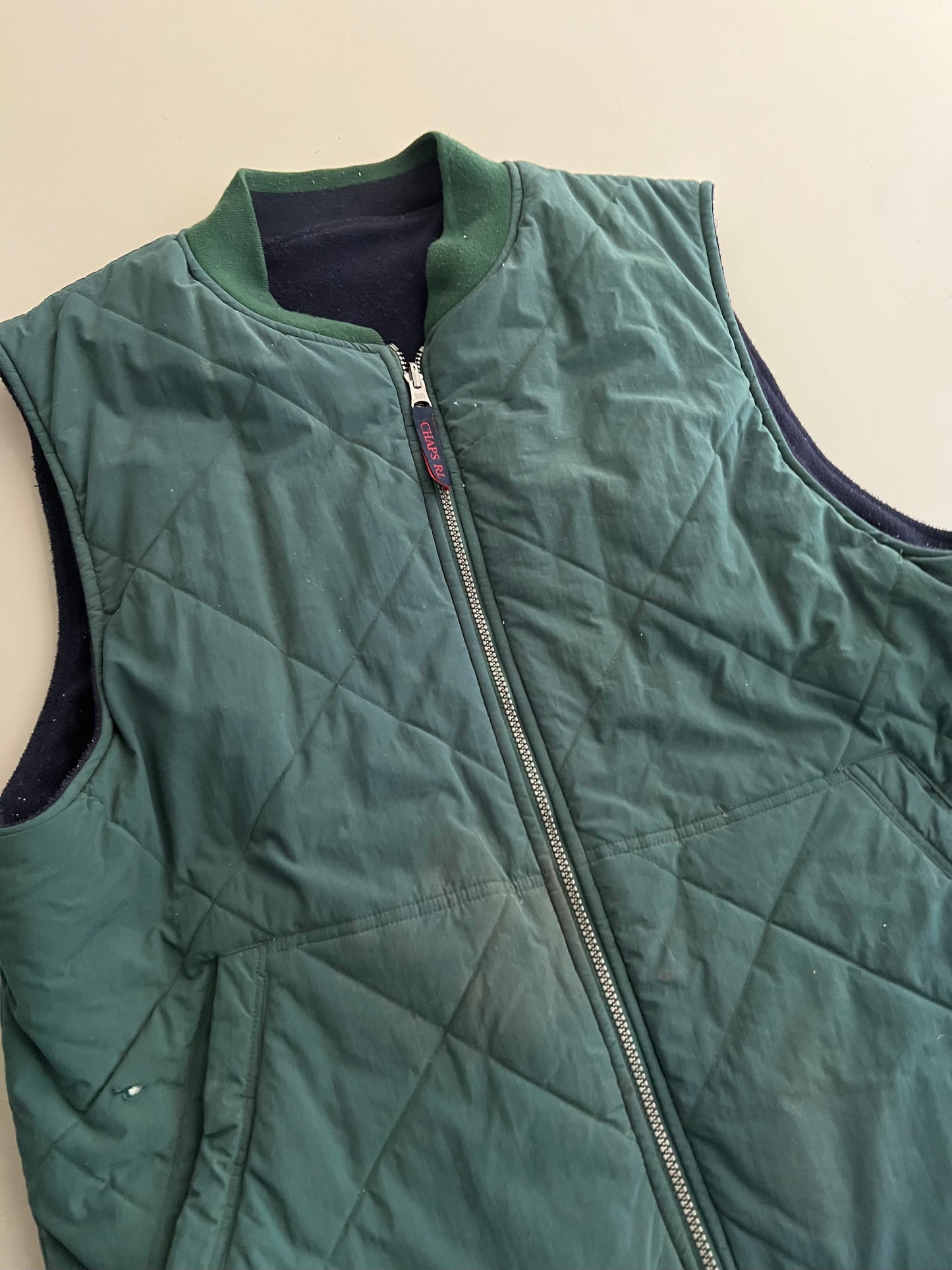 Large 2000s Chaps x Ralph Lauren Reversible Vest