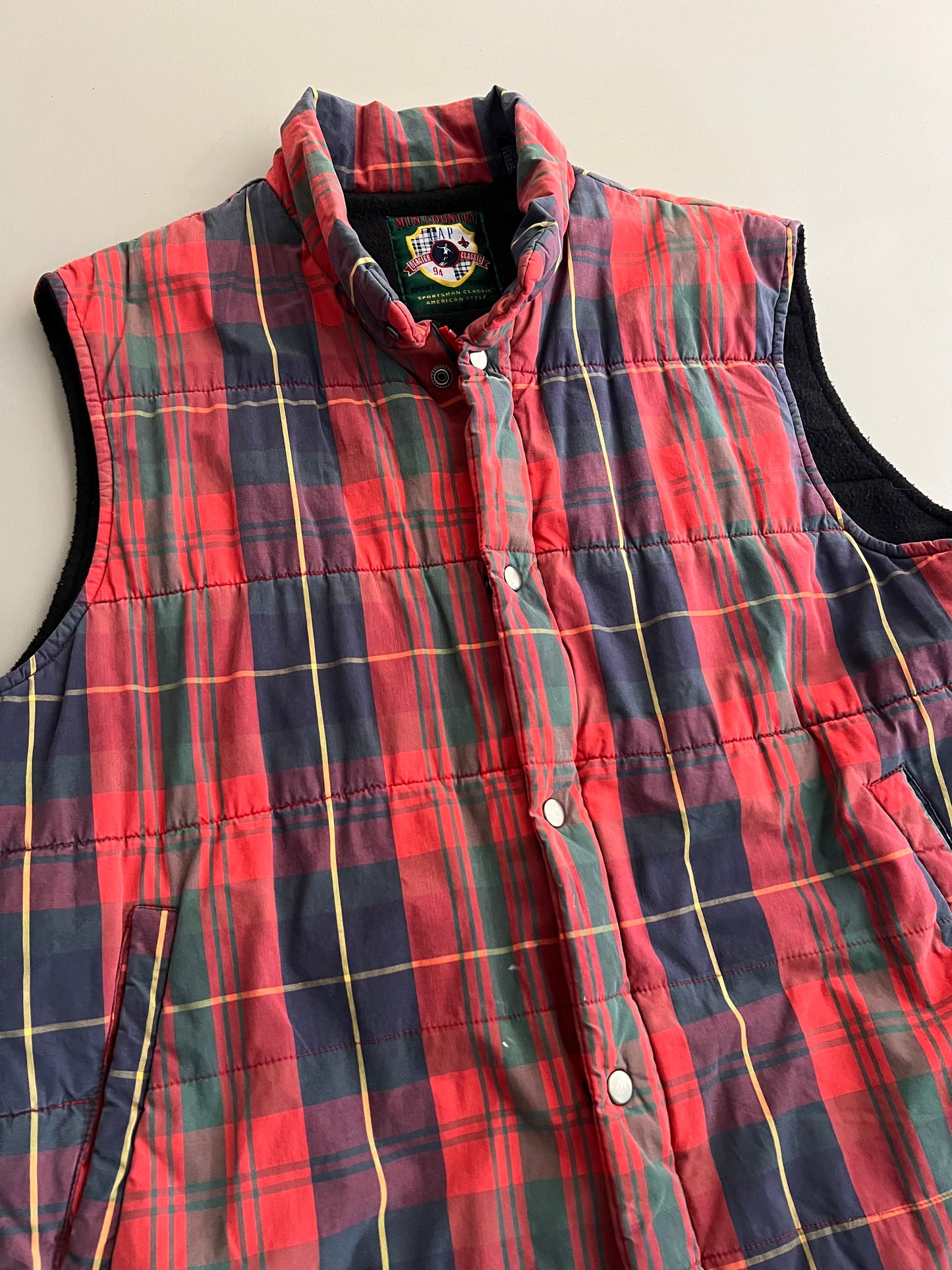 Medium 90s GAP Plaid Vest