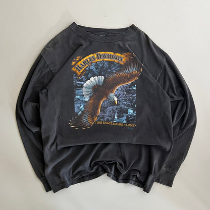 XL 1988 Harley Davidson New York 3D Emblem T-shirt