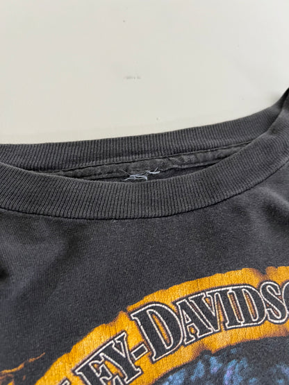 XL 1988 Harley Davidson New York 3D Emblem T-shirt