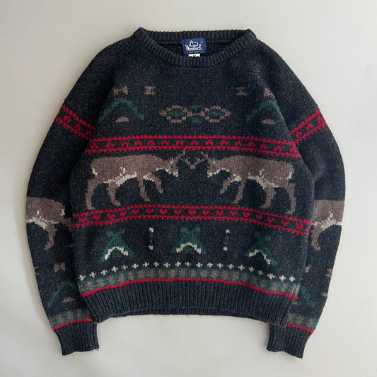 XL 90s Woolrich Wool Christmas Sweater