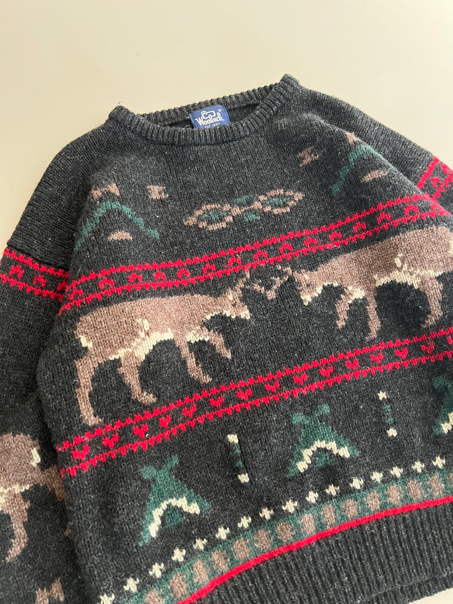 XL 90s Woolrich Wool Christmas Sweater
