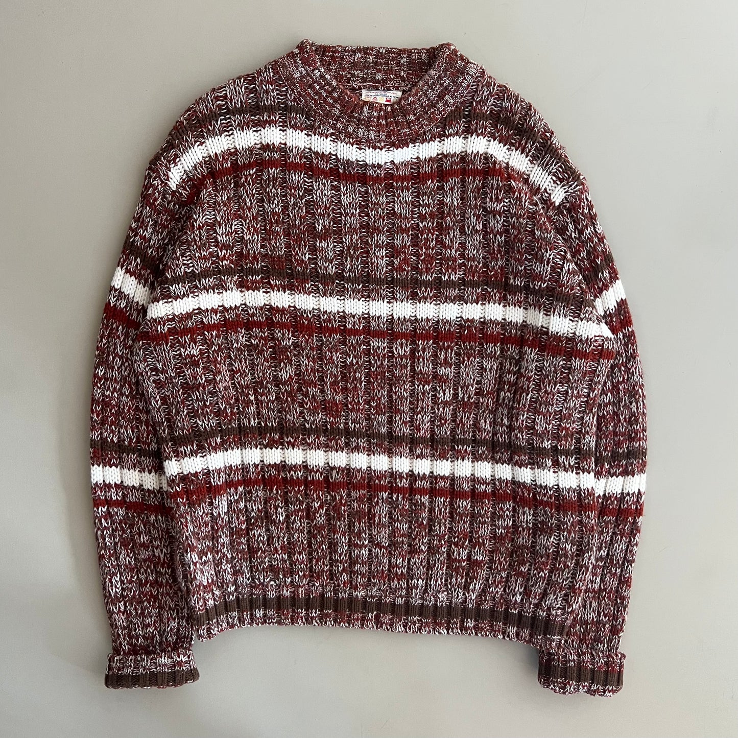 Large 90s Zeller Crest Knit Sweater