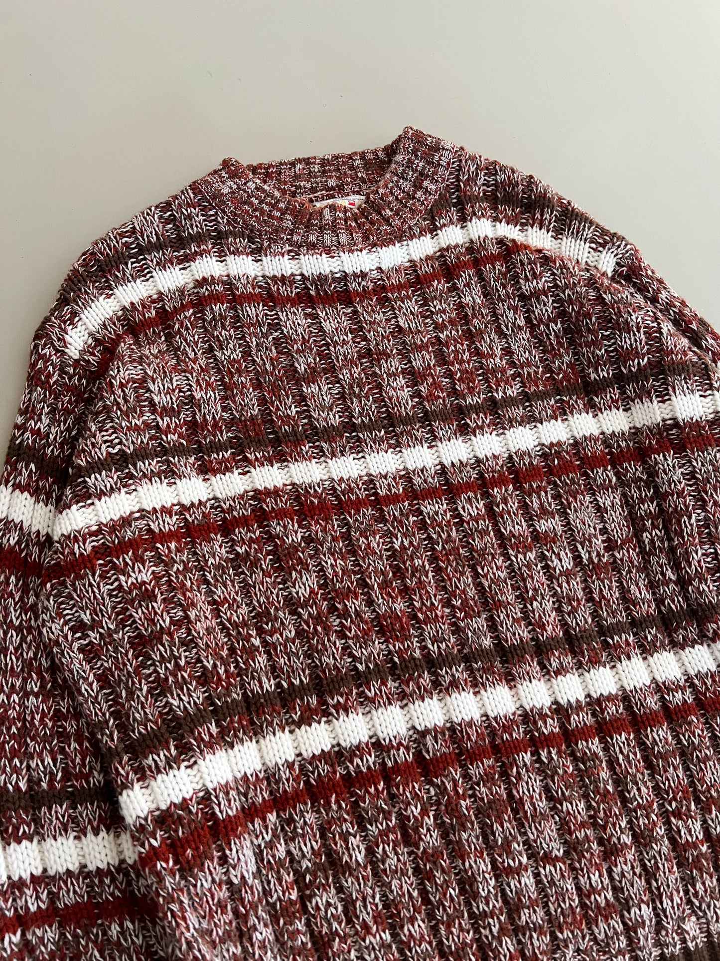 Large 90s Zeller Crest Knit Sweater