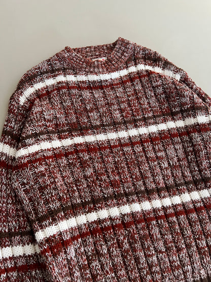 Large 90s Zeller Crest Knit Sweater