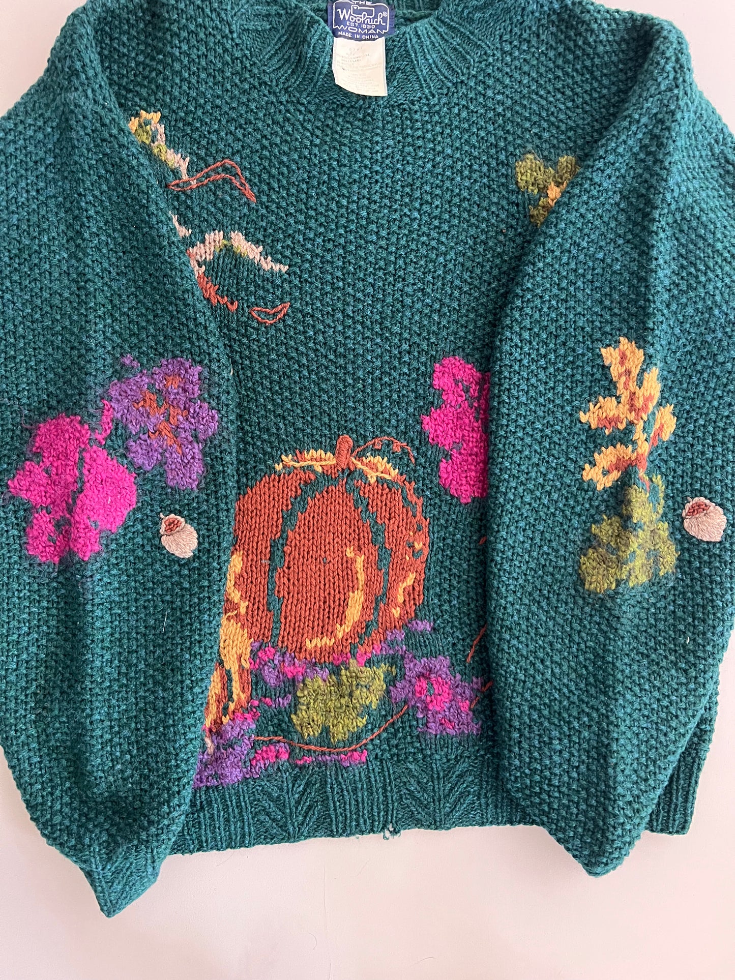 Large 80s Woolrich Novelty Sweater