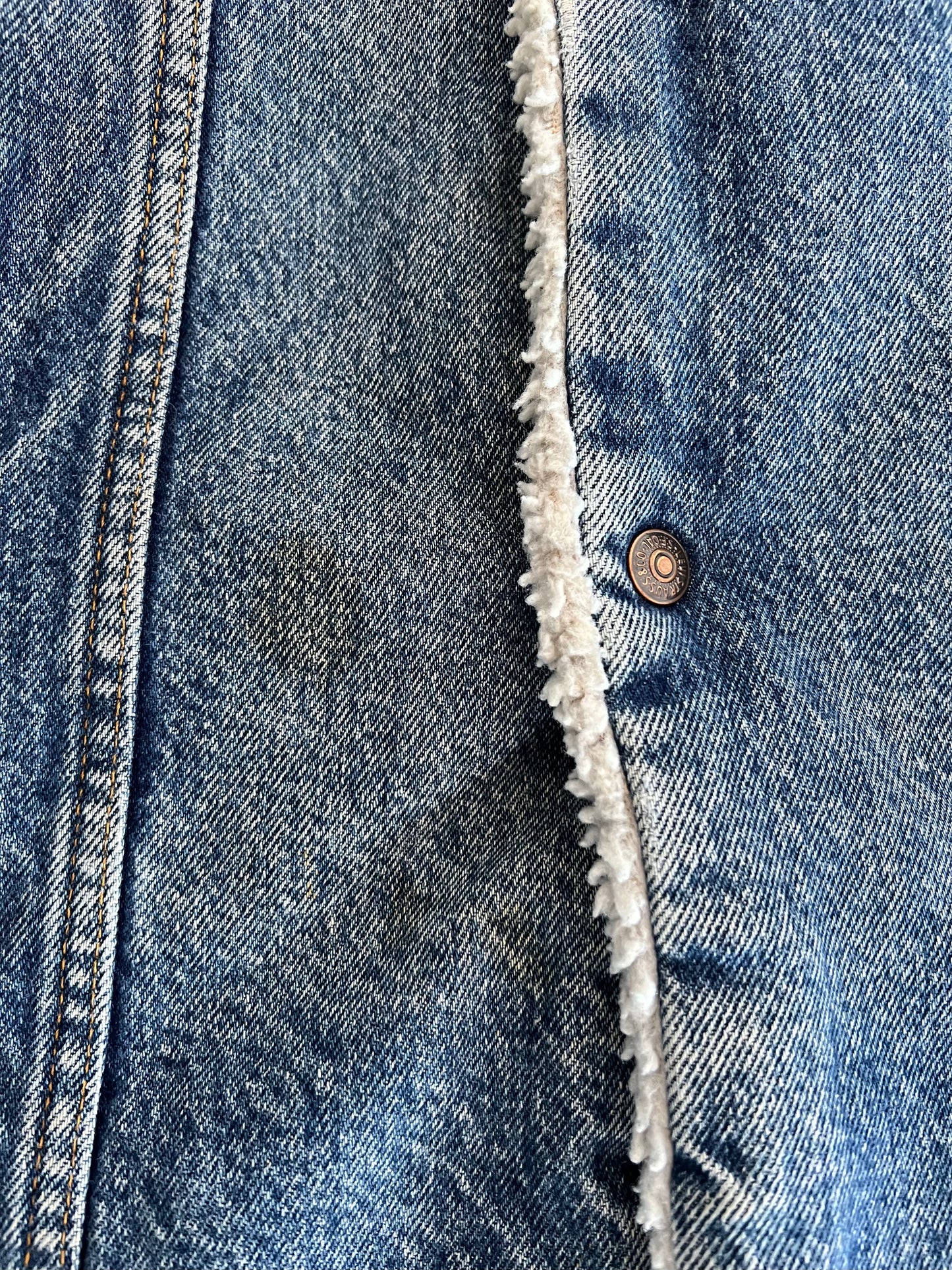 Medium 80s Levi's Sherpa Lined Denim Jacket