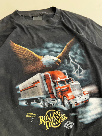 Large 1987 Rolling Thunder Truck T-shirt