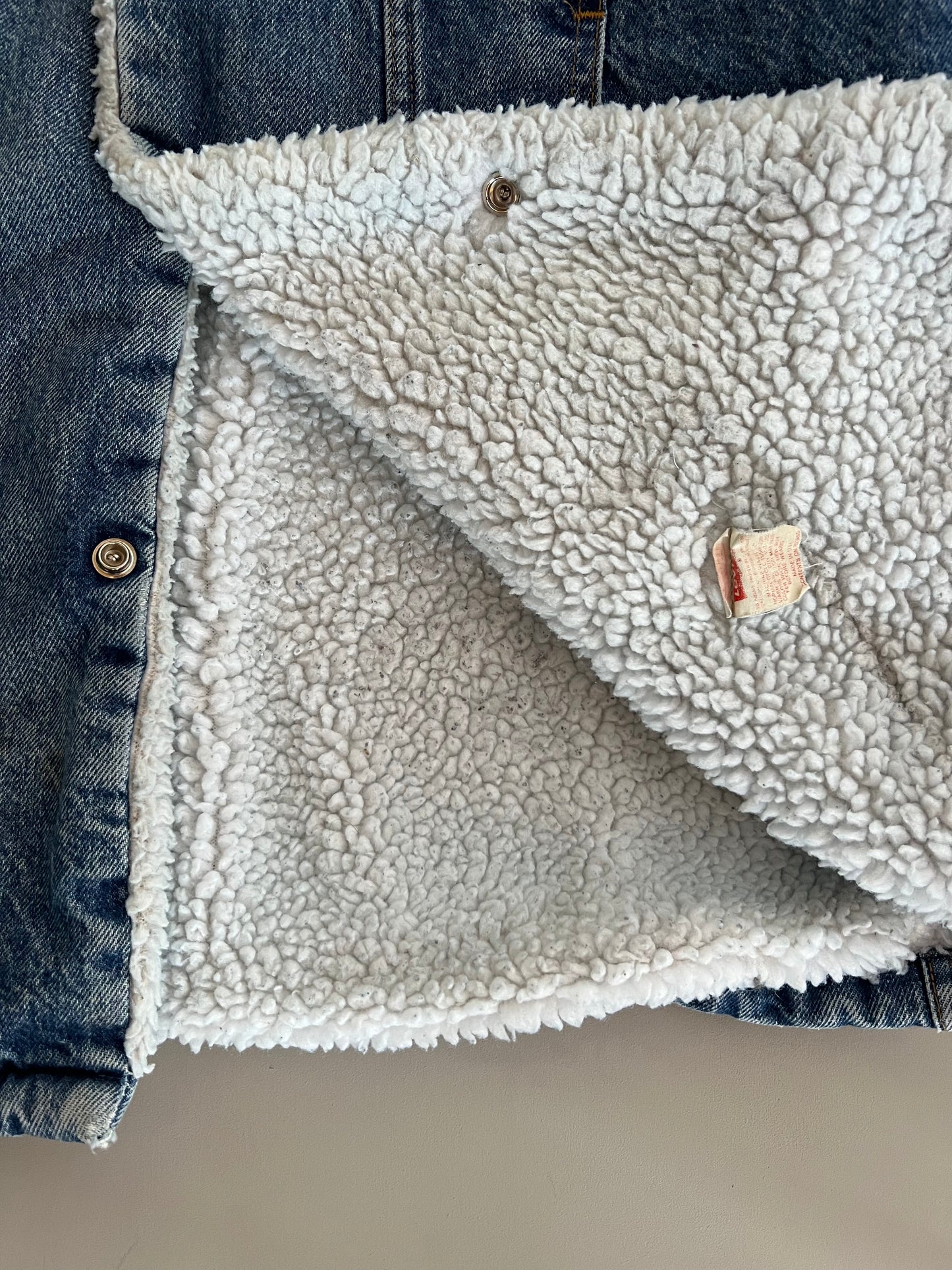 Medium 80s Levi's Sherpa Lined Denim Jacket