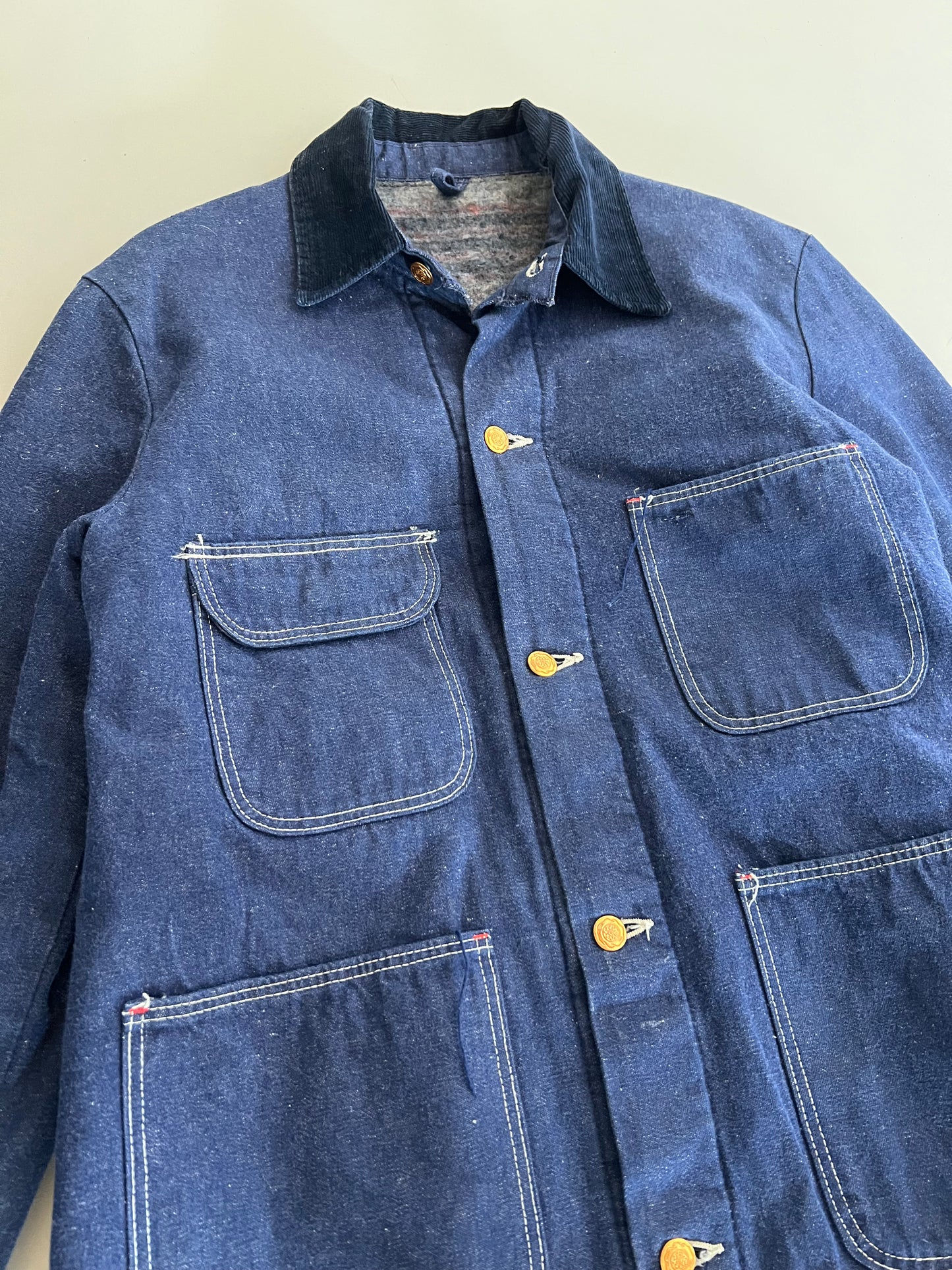 XL 80s Lined Denim Chore