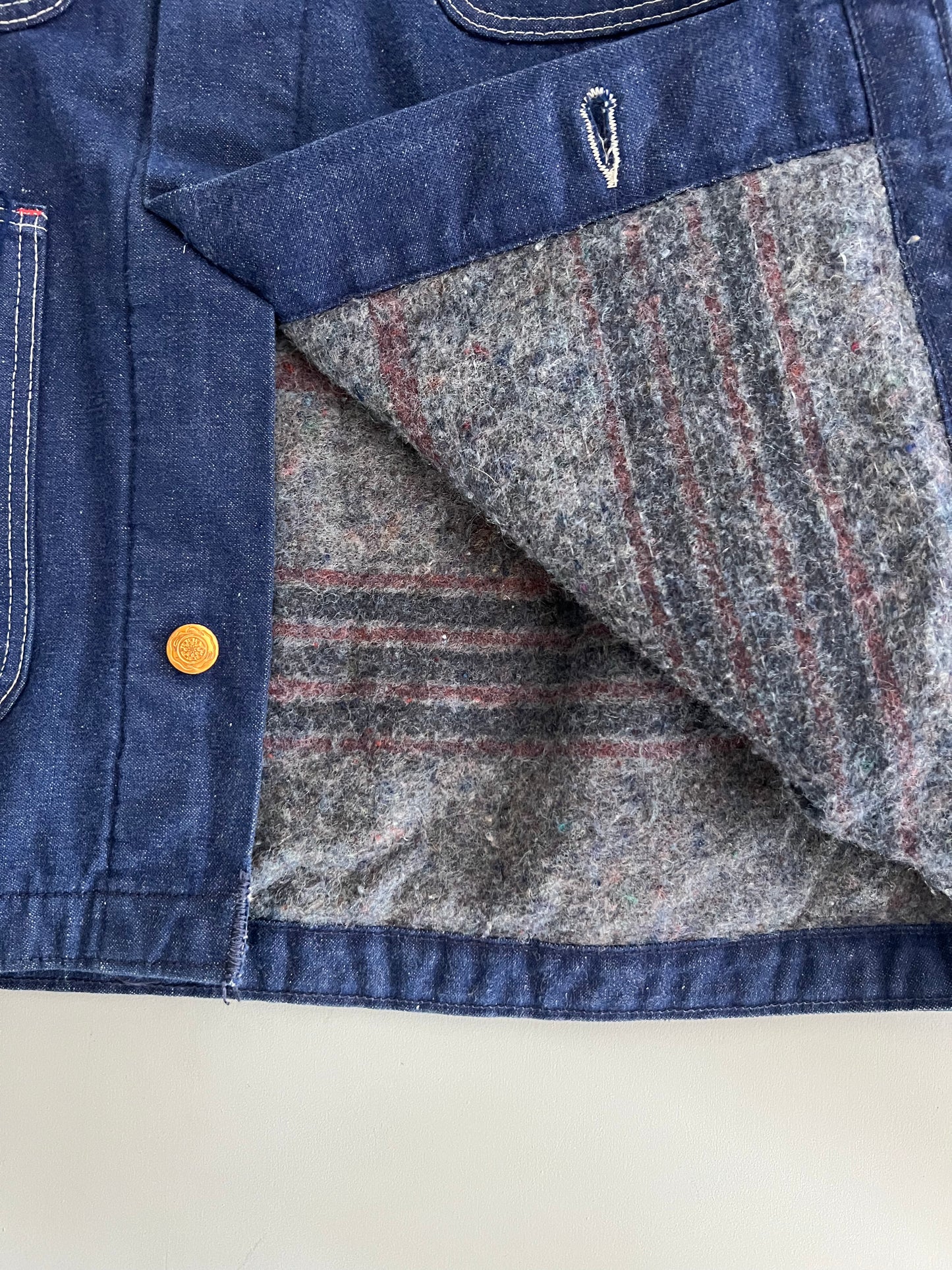 XL 80s Lined Denim Chore