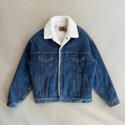 Medium 90s GAP Sherpa Lined Denim Jacket
