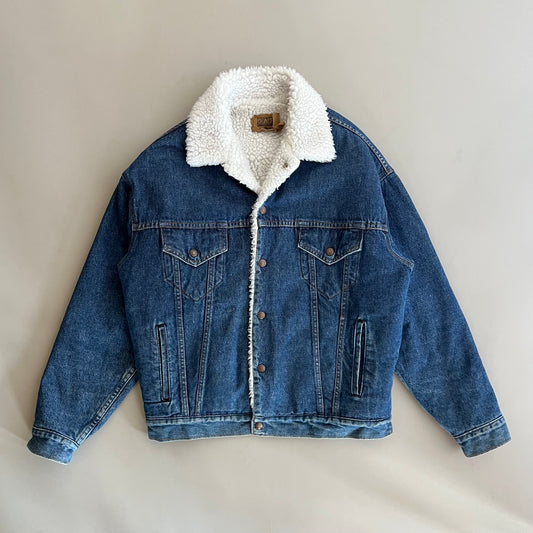 Medium 90s GAP Sherpa Lined Denim Jacket
