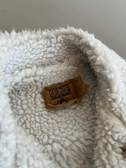 Medium 90s GAP Sherpa Lined Denim Jacket