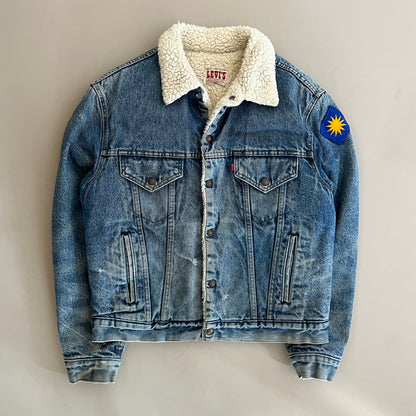 Large 80s Levis Sherpa Lined Denim Jacket