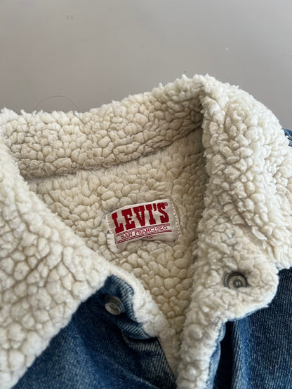 Large 80s Levis Sherpa Lined Denim Jacket