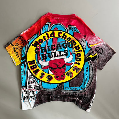 Large 1992 Chicago Bulls AOP T-shirt