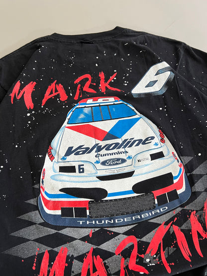 2XL 90s Mark Martin Splatter AOP T-shirt