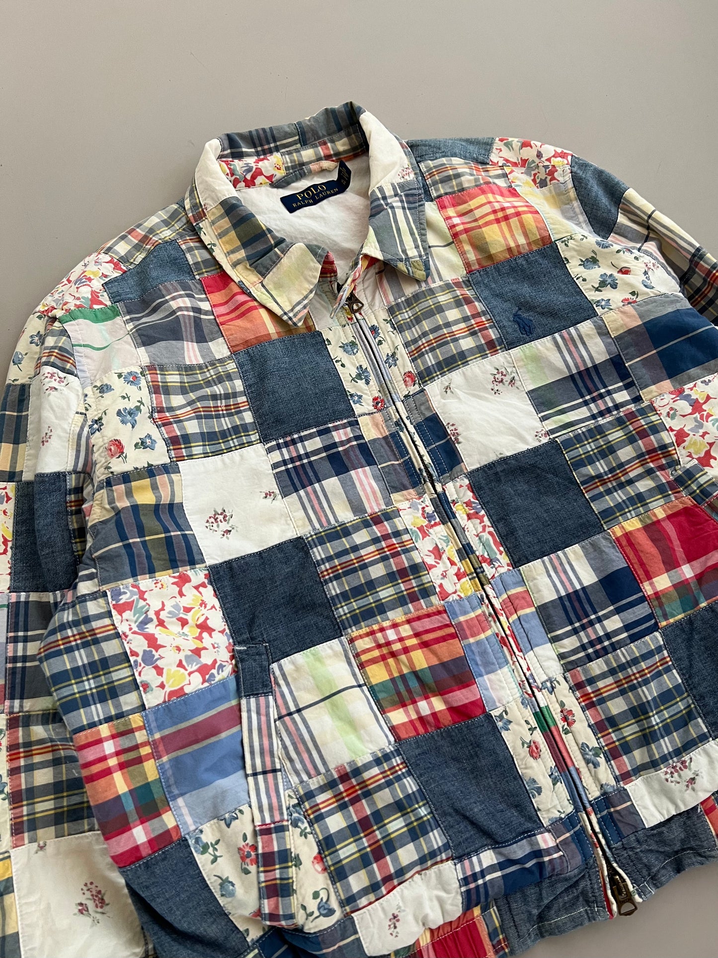 XL Polo Ralph Lauren Cropped Patchwork Jacket