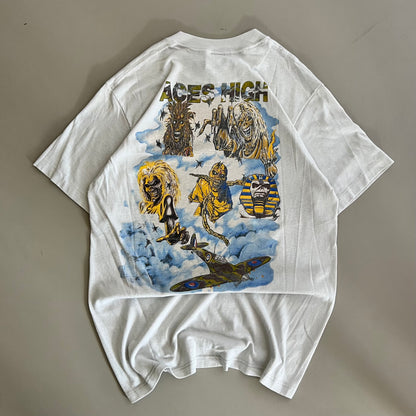 Large 1984 Iron Maiden Aces High T-shirt