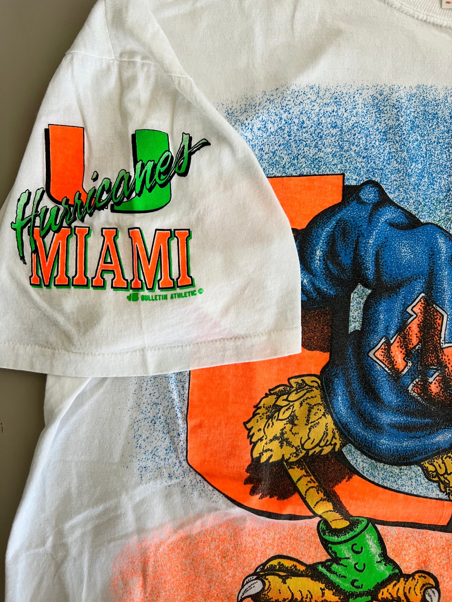 XXL 90s Miami University AOP T-shirt