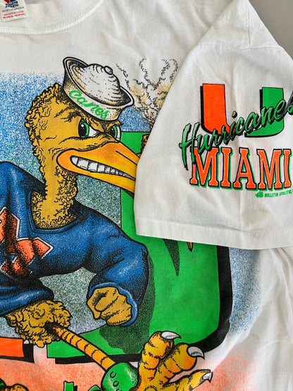 XXL 90s Miami University AOP T-shirt