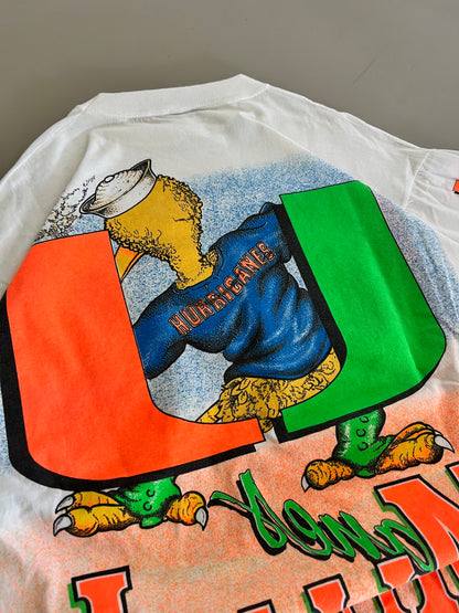 XXL 90s Miami University AOP T-shirt