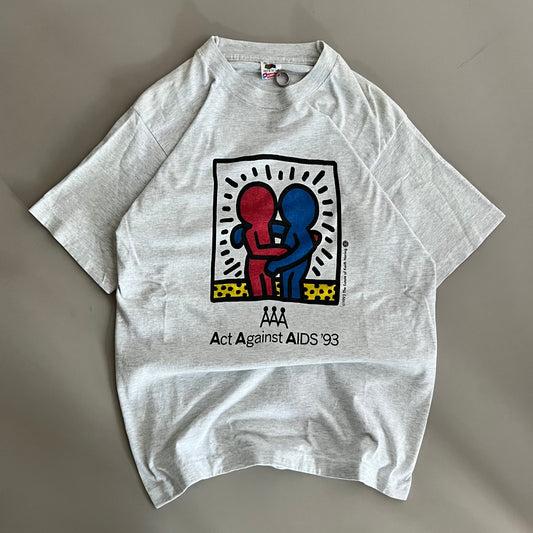 Medium 1993 Act Against Aids T-shirt