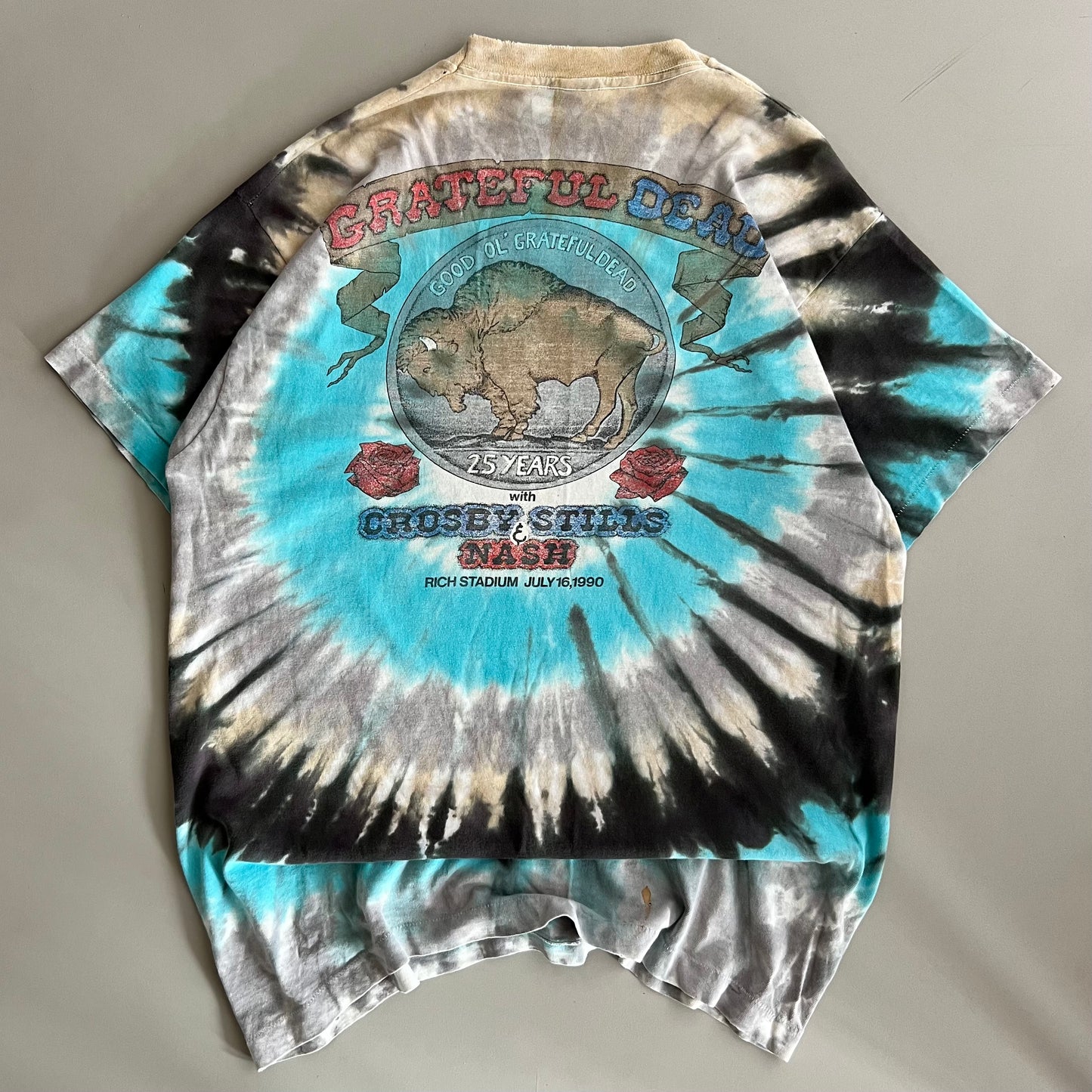 XL 1990 Buffalo Grateful Dead Tie Dye T-shirt