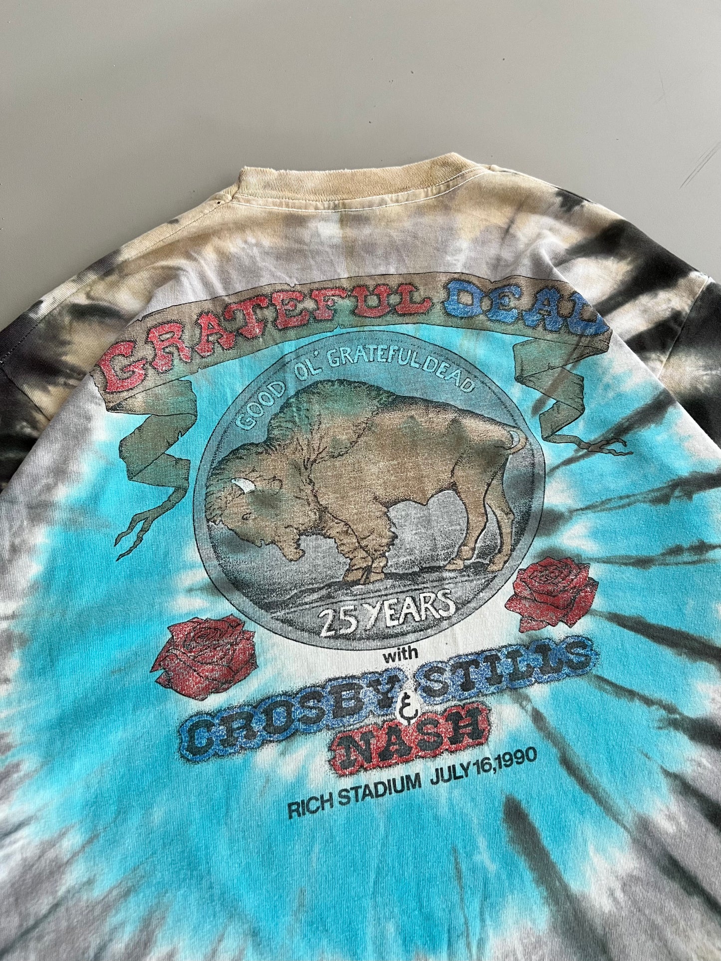 XL 1990 Buffalo Grateful Dead Tie Dye T-shirt