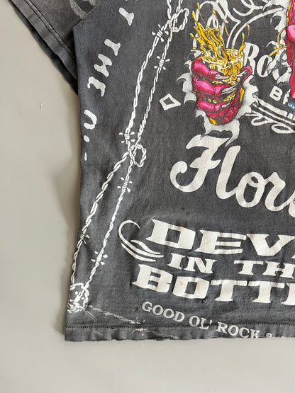 Large 90s Lynyrd Skynyrd Jack Daniels AOP T-shirt