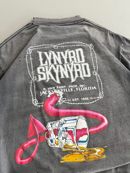 Large 90s Lynyrd Skynyrd Jack Daniels AOP T-shirt